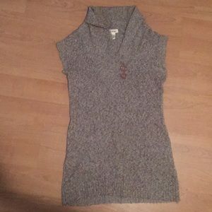 Comfy long sweater vest